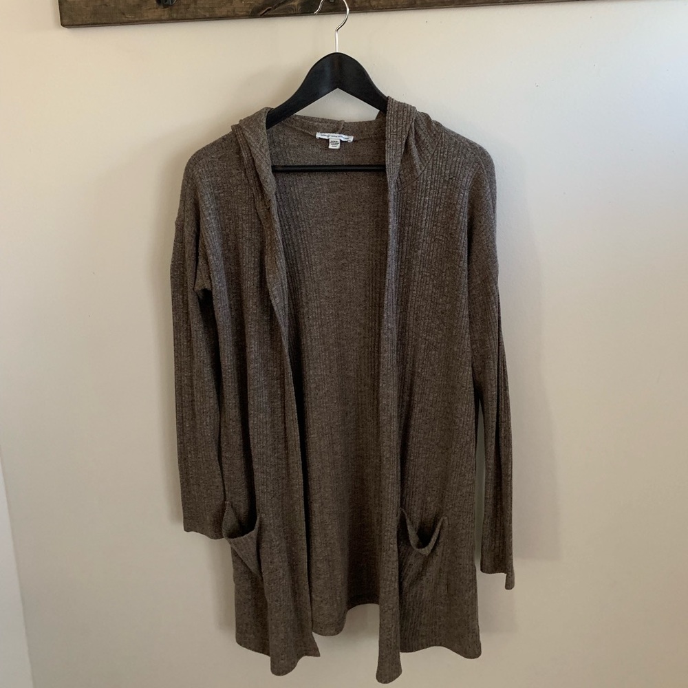 Hooded cardigan
